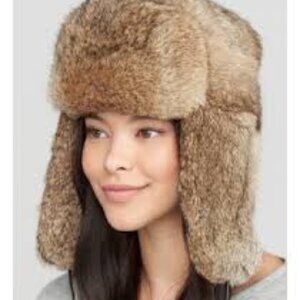NWT Golden Swallow Women Real Fur Hat